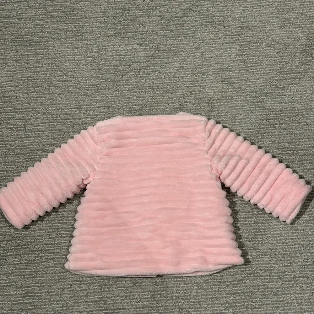 Little Me Pink Puffer Coat Jacket Faux‎ Fur Girls 18 Months Excellent Condition